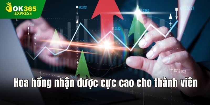 Hoa hồng nhận được cực cao cho thành viên